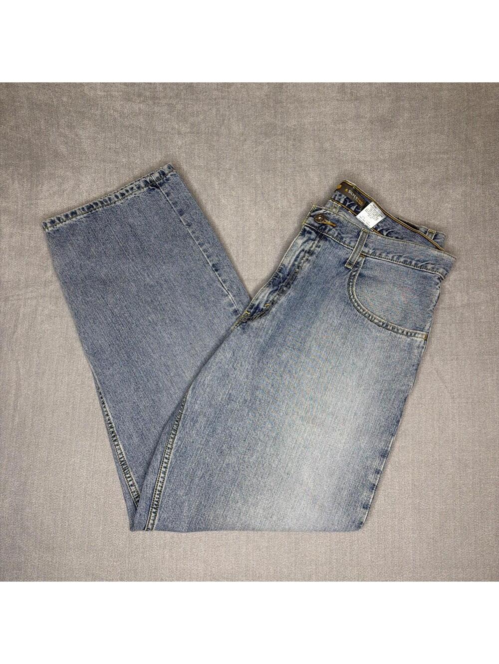 Levi's SilverTab 34x32 Men's Baggy Light Wash Denim Jeans Faded